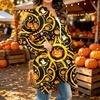 Damen Trendy Halloween-Print Langarm-Strickjacke Pullover für Lässige Herbstmode