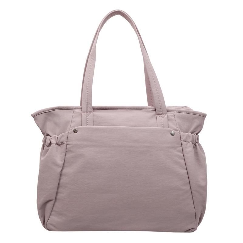 

2025 new large-capacity canvas tote bag women s casual lightweight shoulder bag work commuter handbag фіолетовий