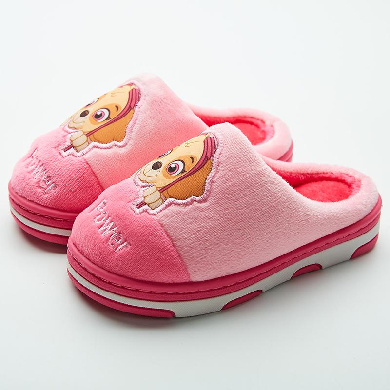 Paw Patrol Kids' Slippers, Autumn/Winter, Non-Slip Cotton, Cartoon Design, Warm and Cute, for Boys & Girls Aged 10+