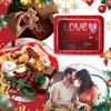 Valentine's Day Candy Box Valentine's Day Food Container Tinplate Cookie Box With Clear Window For Food Candy Snack Chocolate