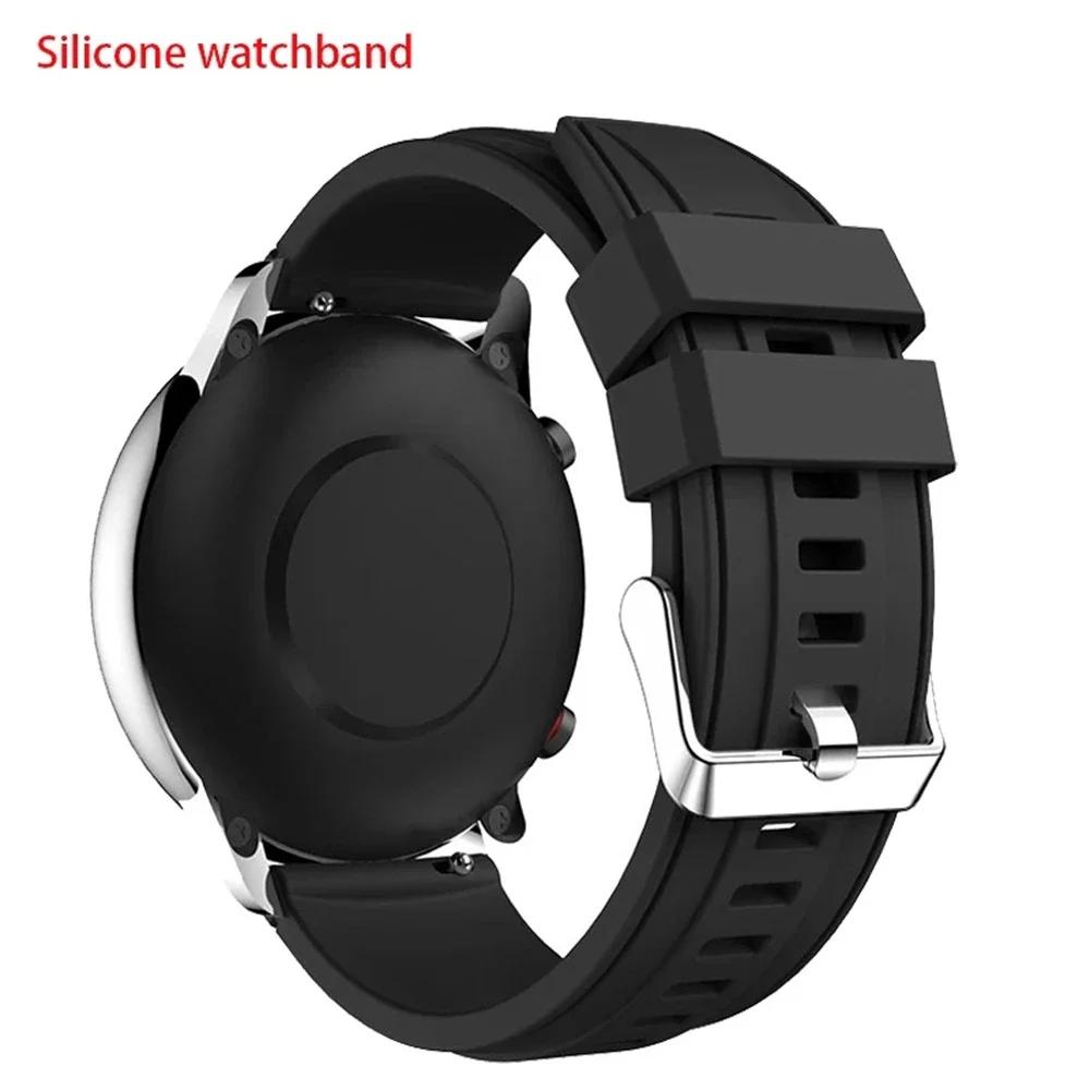 Silicone 20mm 22mm Watch Strap For Samsung Galaxy Watch 7/6/5 Pro 44mm 40mm 4 6 Classic 43mm 47mm Bracelet Sports Band Wristband
