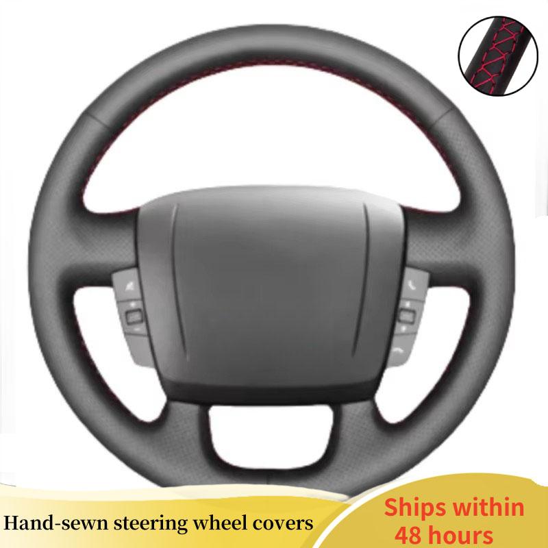 

Car Steering Wheel Cover For Fiat Ducato Peugeot Boxer Citroen Jumper Relay Ram Pro Master Car Interior Car Styling Red Blue Thread