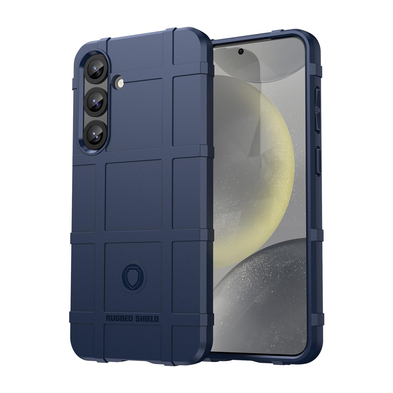 

Тяжелая матовая задняя крышка Armor для Samsung S25 Plus s25+, противоударный защитный чехол для galaxy s25plus, противоударные силиконовые чехлы For Samsung S25 Plus синий