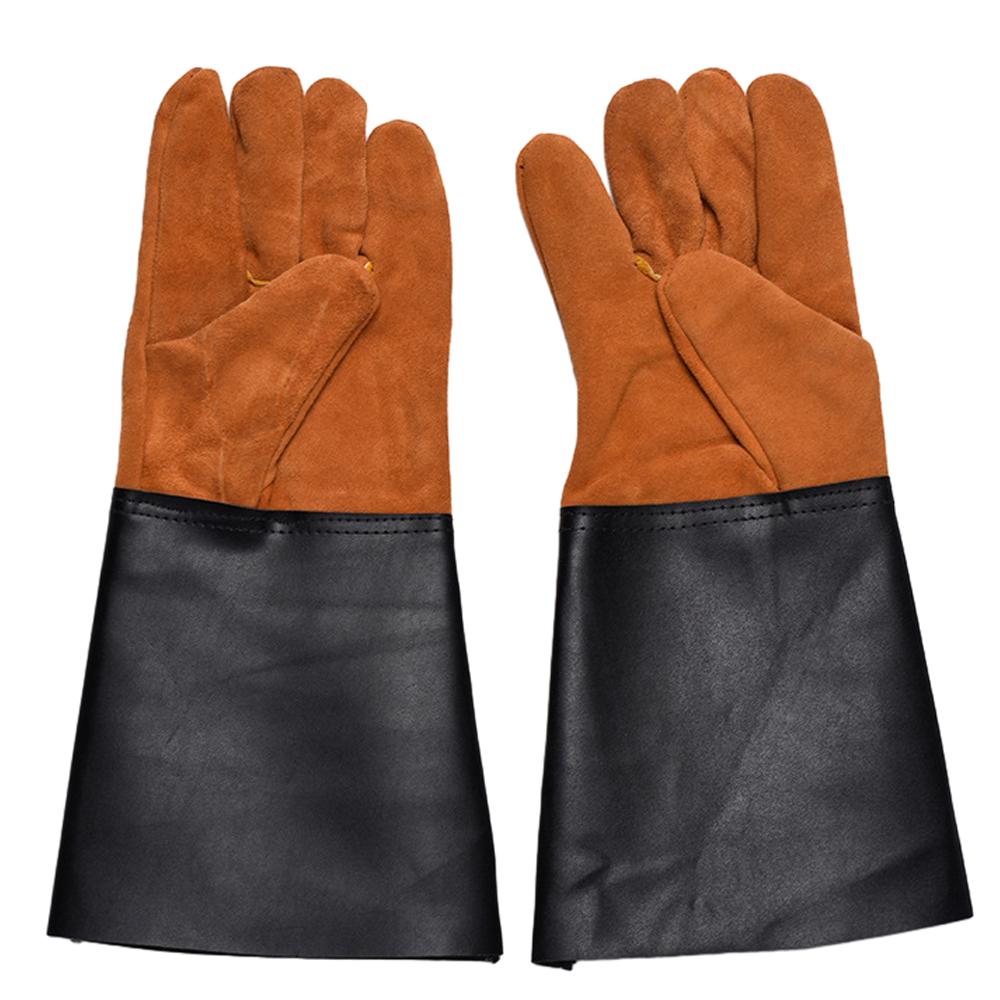 

Welding Gloves with Forearm Protection Heat Insulation Leather Forging Men and Women Best Gardening Glove Working Mitten