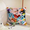 Cartoon Ggumball Cute  Cushion Cover Pillow Case Plush Fabric Soft Double Sided Print Sofa Cushion Cover Throw Pillow Covers