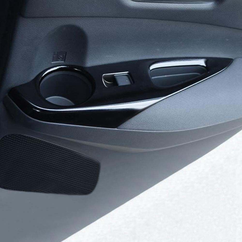 Car Glossy Black Window Glass Lift Button Switch Cover Trim Door Armrest Panel for Toyota Corolla Cross 2025 2025 RHD