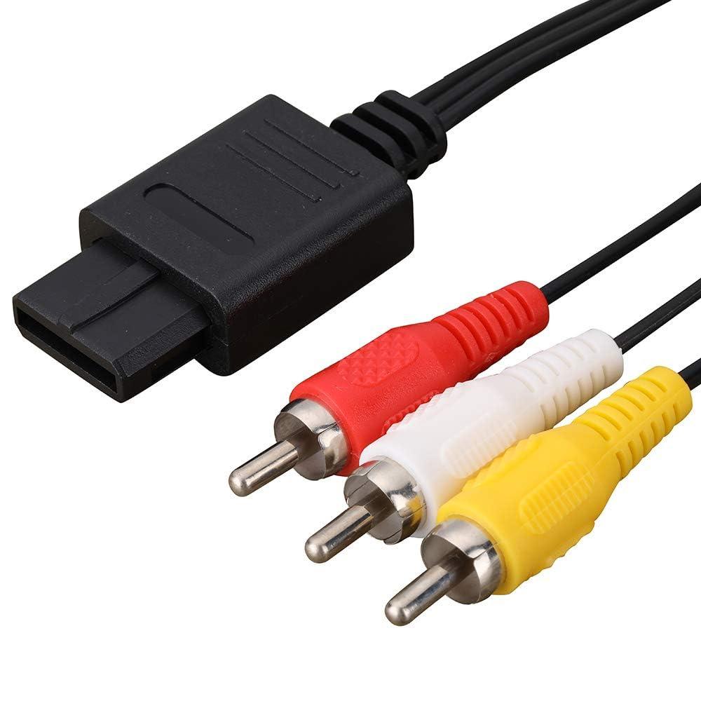 Video AV Composite Cable For Super SNES Gamecube N64