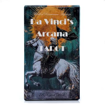 Da Vinci’s Arcana Tarot Deck - 10.3*6cm 78 Pcs Mystical Art Tarot Cards for Intuitive Readings