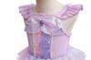 Little Girl Princess Mermaid Fancy Dress with Sequin Birthday Party Halloween Size Purple [Dressy Daisy] Tail, Costume, 8-9,