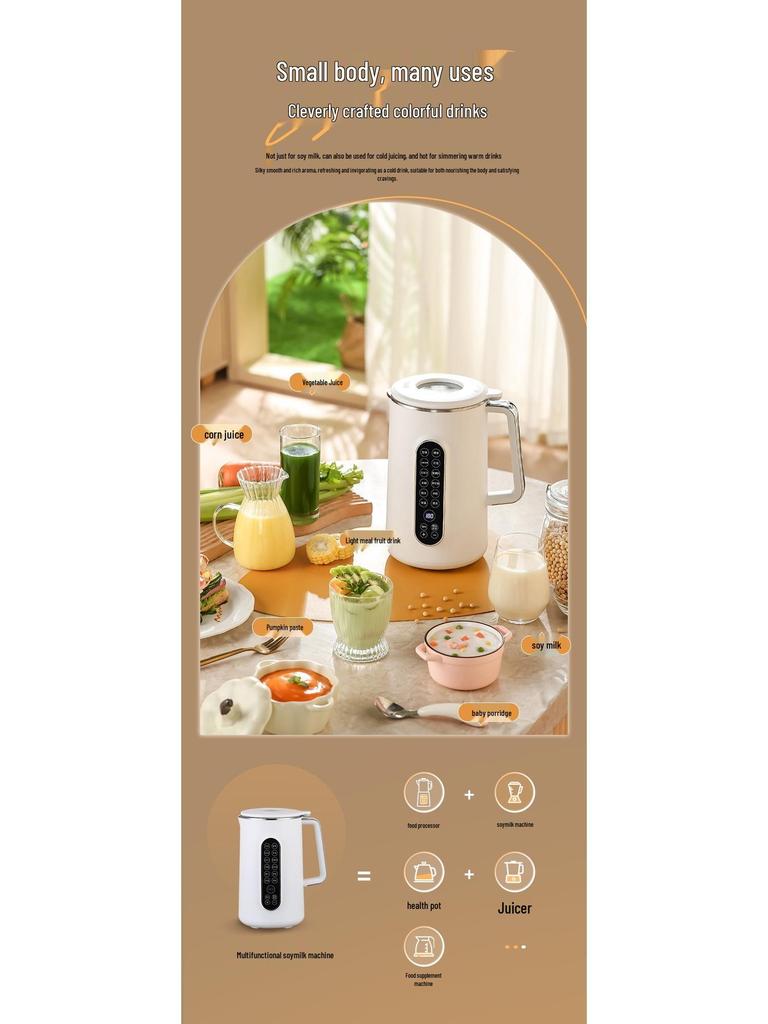 Doppelspannungs Sojamilchbereiter: Automatischer, Multifunktionaler Mixer (1,2L & 1,5L Fassungsvermögen)