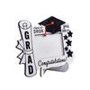 Wood Graduation Photo Frame for Desk Placement, Standing Display with Rear Panel for a Cherished Achievement Photograph