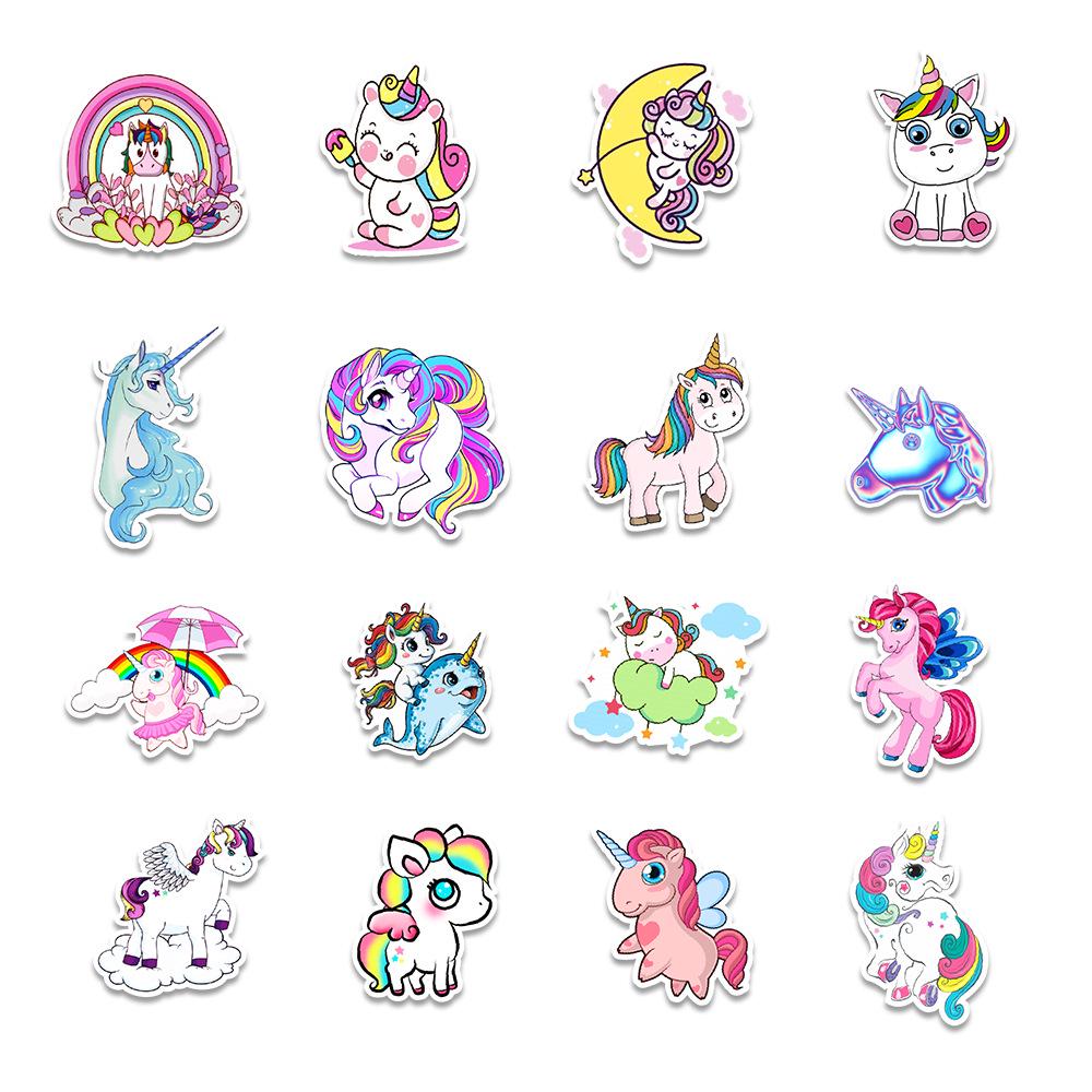 Unicorn Graffiti Stickers: 50 Sheets for Skateboards, Balance Cars, Computers, Walls
