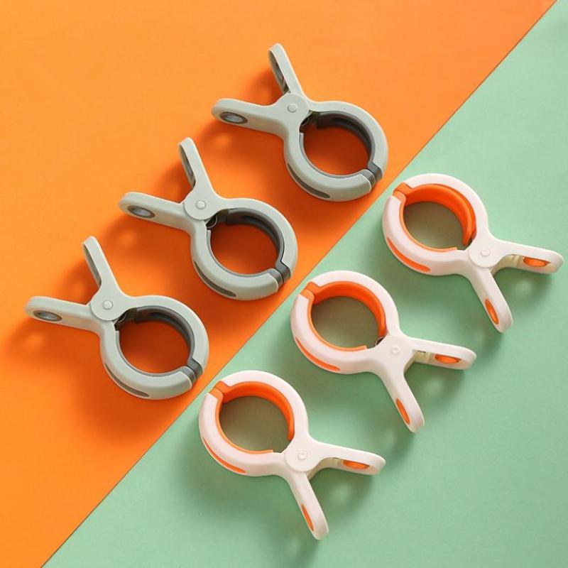 3/6Pcs Beach Towel Clips Reusable Large Windproof Clothes Pegs Plastic Strong Clothespins Laundry Tong For Blankets Coats Towel