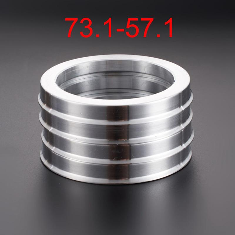 4pcs Car Aluminum Alloy Wheel Hub Centric Rings center Bore 60.1-56.1/66.6-57.1/66.1-64.1/67.1-57.1/73.1-57.1/73.1-60.1