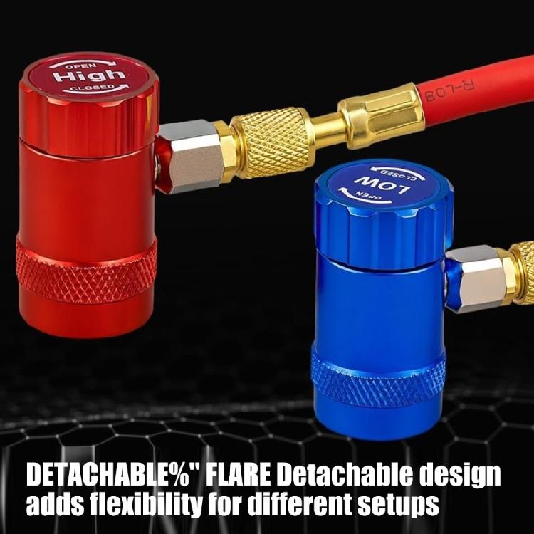 R1234yf Air Conditioning Service Coupling Tool Fast Connect Disconnect for Automotive and Residential Cooling Systems