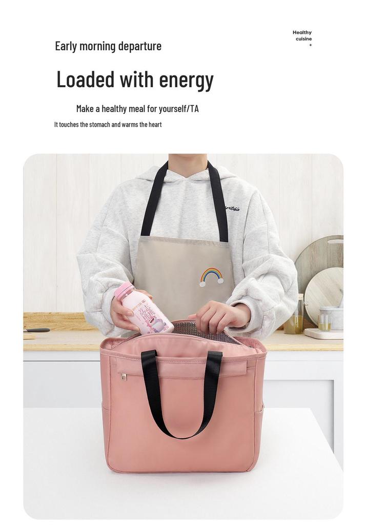 Insulated Lunch Bag for Office Workers - Thickened, Handheld, Perfect for Meals and Snacks