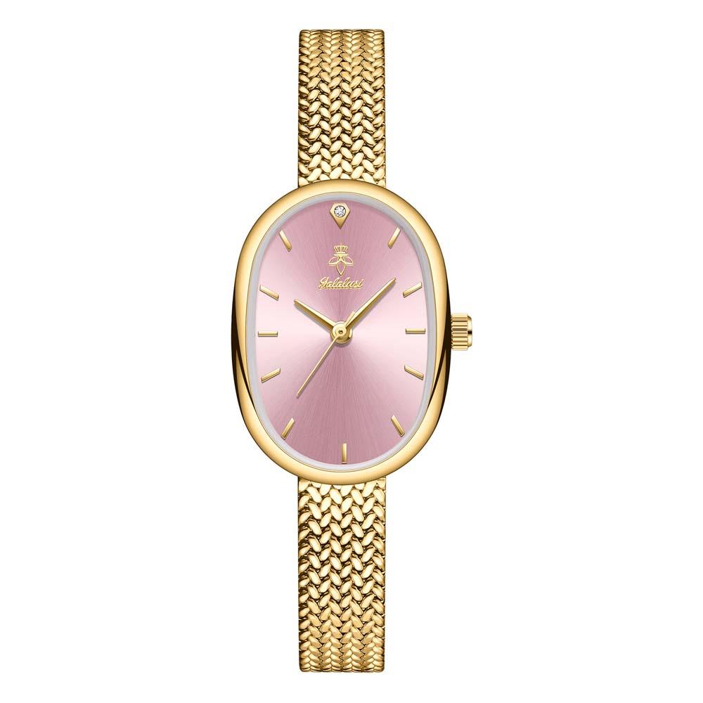 High Quality Gold Wheat Chain Strap Watch Minimalist Elegant Women’s Quartz Classic Sleek Design Stylish Daily Wear G