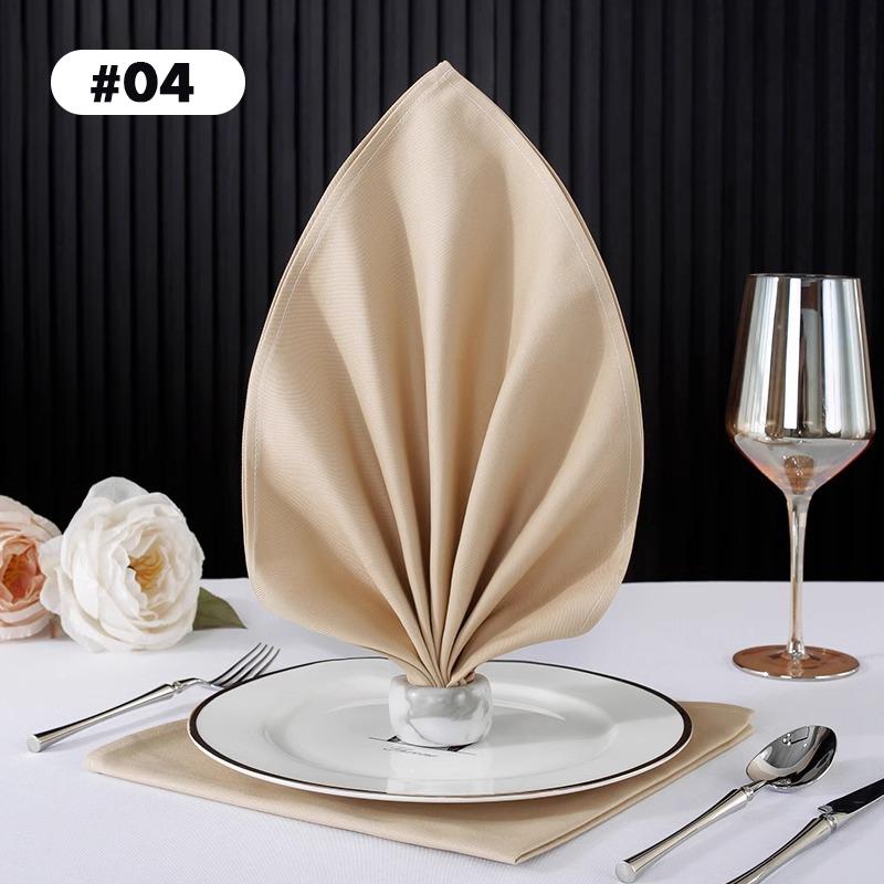 Cotton Western Table Napkins Reusable Placemat for Kitchen Wedding Decoration Hotel Special Absorbent No Lint Cup Wiping Cloth