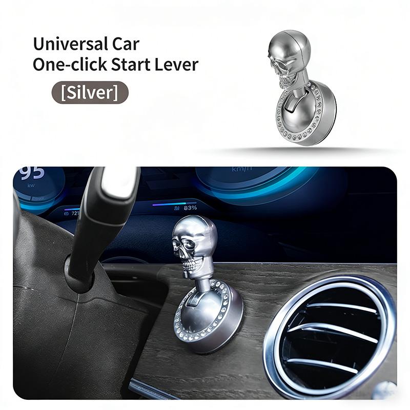 

Car Skull One Click Start Decorative Cover Universal Modified Car Engine Ignition Button Protective Cover Control Rod Decorative