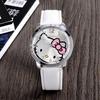 Korean Style Cute Girls' KT Cat Cartoon Quartz Watch for Kids