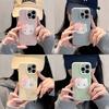 Bow cat rotating bracket for iphone17promax mobile phone case 16 cartoon 13 apple 14 pendant