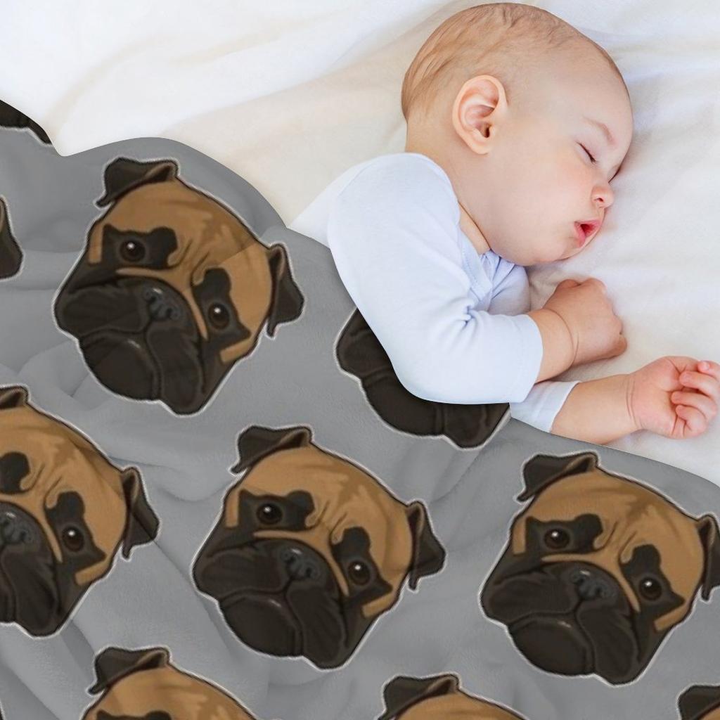 Bull Mastiff Dog Throw Blanket Cute Bed Bed Plaid Baby Blankets