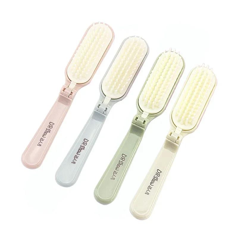 Multi-Color Small Fresh Design Mini Folding Portable Massage Comb – For Students & Ladies, Outdoor Portable Comb