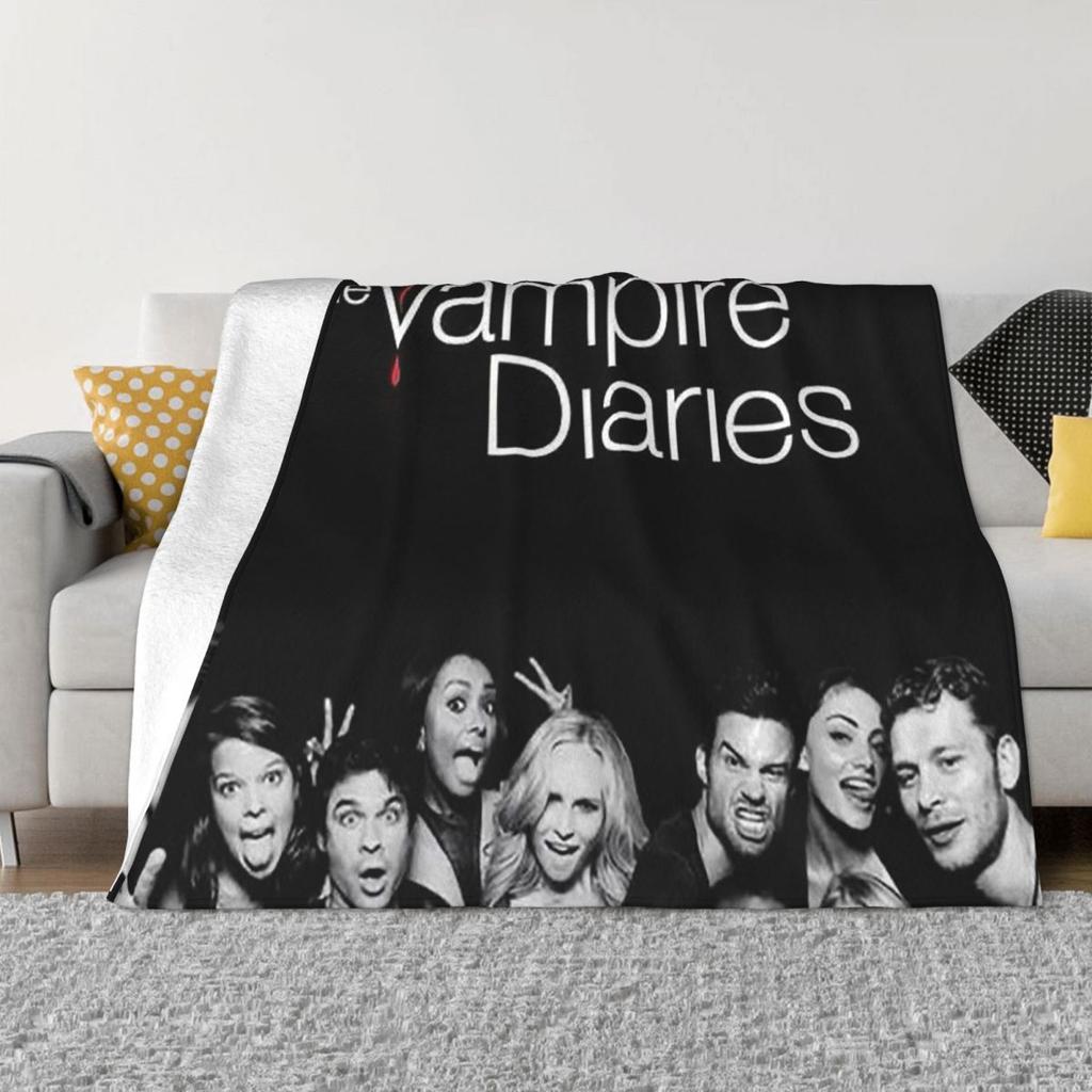 The Vampire Diaries Damon Salvatore Deka Mäkká Teplá Flísová Deka Prikrývka na Posteľ Obývaciu Izbu Piknik Cestovanie Domov Pohovka