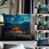 Fashion BBulguksa Templeer Cushion Cover Antidustmite Pillowcase Invisible Zipper Silky Short Plush Sofa Cushion Cover
