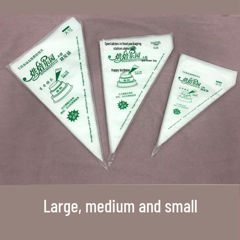 Food Grade Thickened Disposable Piping Bags for Icing, Cake Decorating, and Baby Food