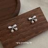 Cui Yan S925 Sterling Silver Korean Sweet Cherry Pearl Stud Earrings - Women's Simple, Exquisite Ear Jewelry.