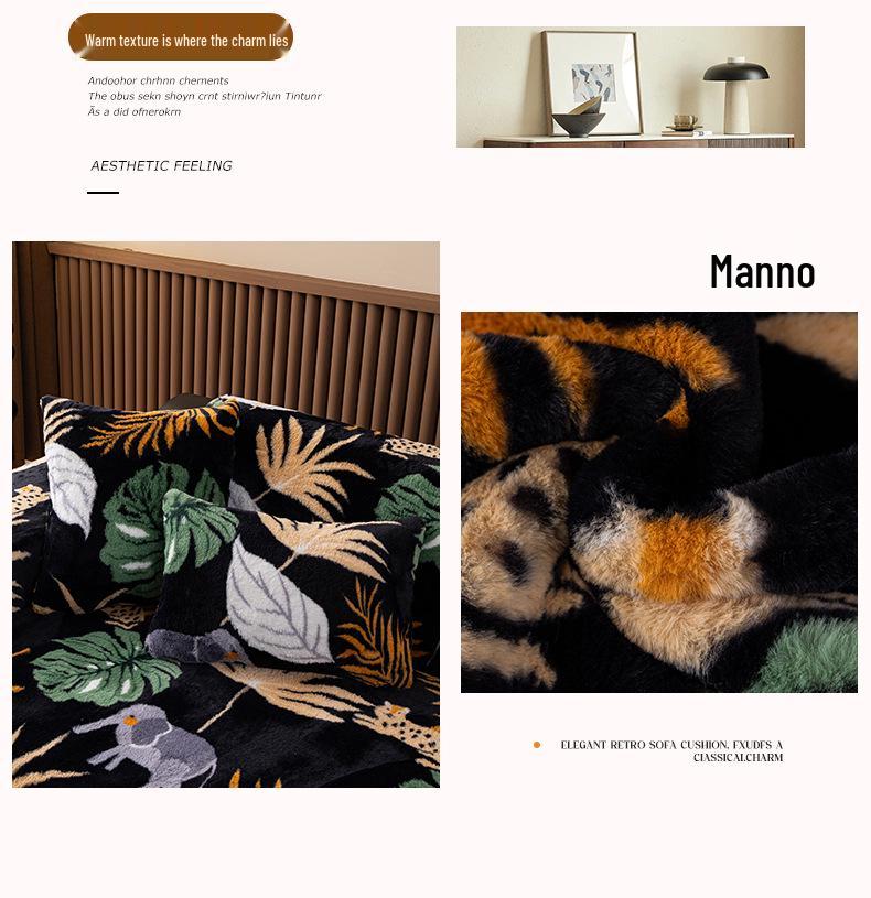 Bohemian Plush Sofa Cushion - Non-Slip, Winter-Ready, Thickened Cover 2025