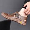 Baotou Breathable Men's Shoes New Men's Summer Men's Shoes Fashion Sandals Hollow Sports Quick-drying Leather Shoes Size 38-44
