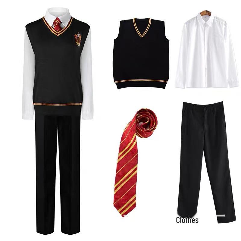 Harry Potter Cosplay Magic Robe Set for Kids - Includes Cloak and Accessories for Halloween and Anime Costume Fun