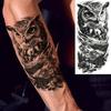 1 Sheet Jesus Pray With Cross Thorn Temporary Tattoos For Men Women Adults, Long Lasting Waterproof 3d Temp Fake Tattoo Sticker