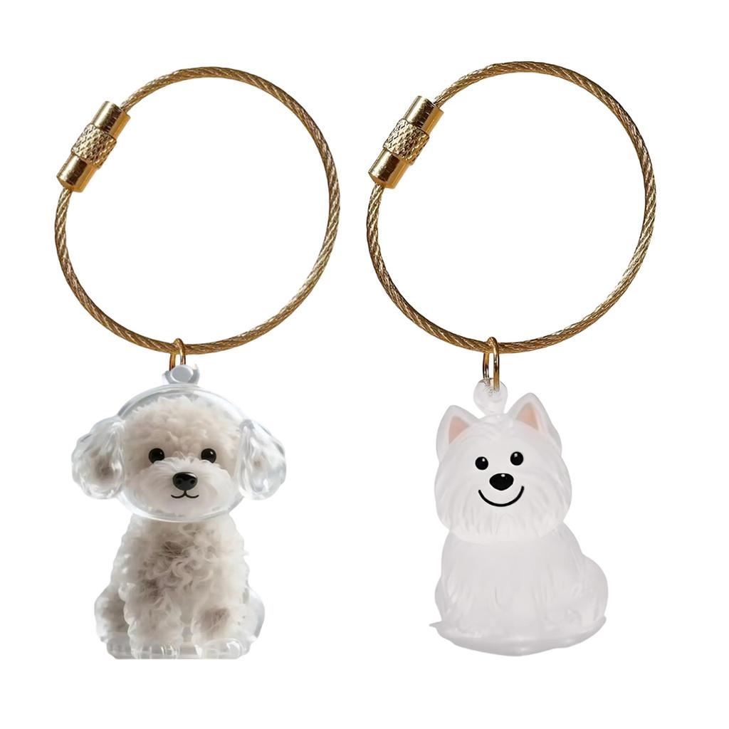Pet Hair Collector Keepsakes Keychain Box For Dog Cats And Small Animals Furs Storage Container With Easy To Open Design