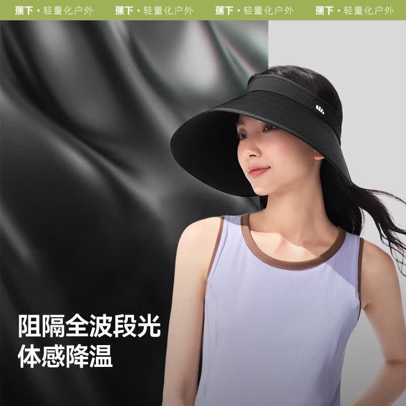 Women s Wide-Brim Open-Top UV Protection Sun Visor