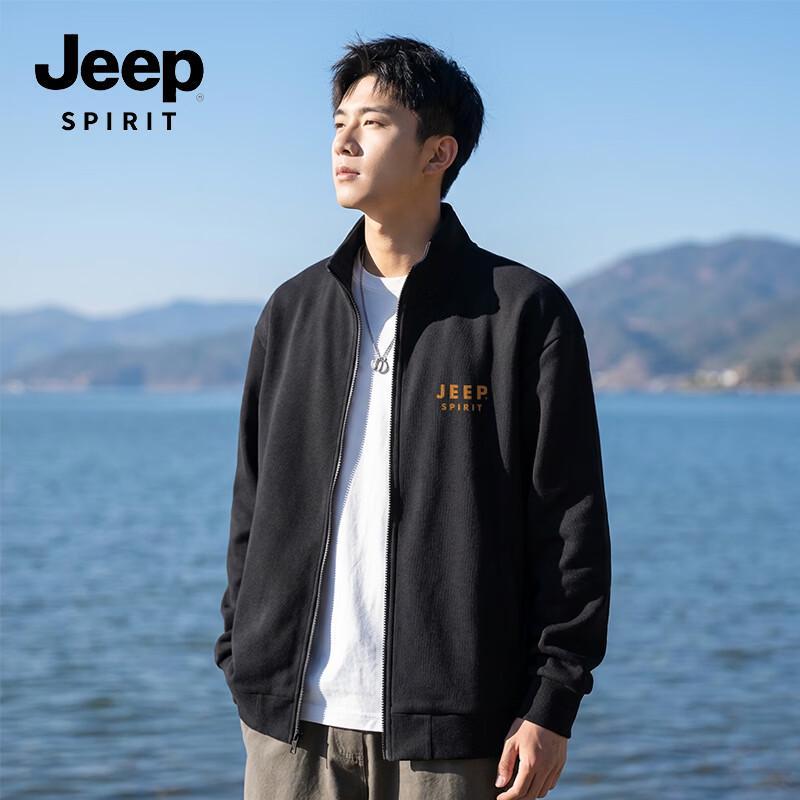 

JEEP SPIRIT Men s Knit Stand Collar Jacket XL
