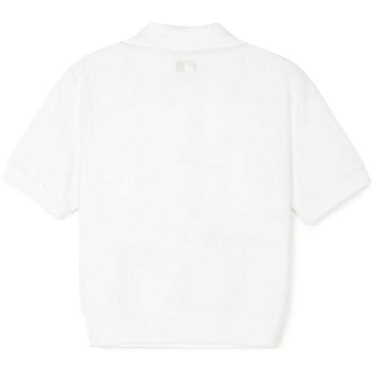 New MLB Polo Shirts Women's White 3FPQH0243-50WHS