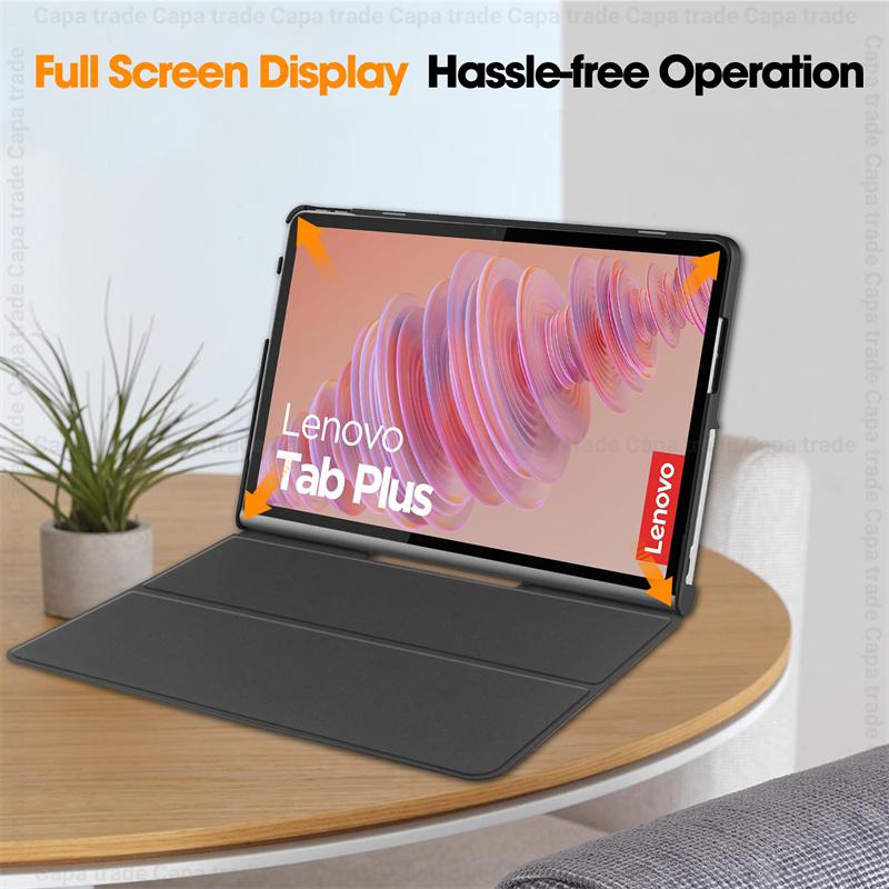PU Leather Funda for Lenovo Tab Plus TB351FU Case Folding Stand Cover for Xiaoxin Pad Studio 2024 11.5 Inch Tablet Cover