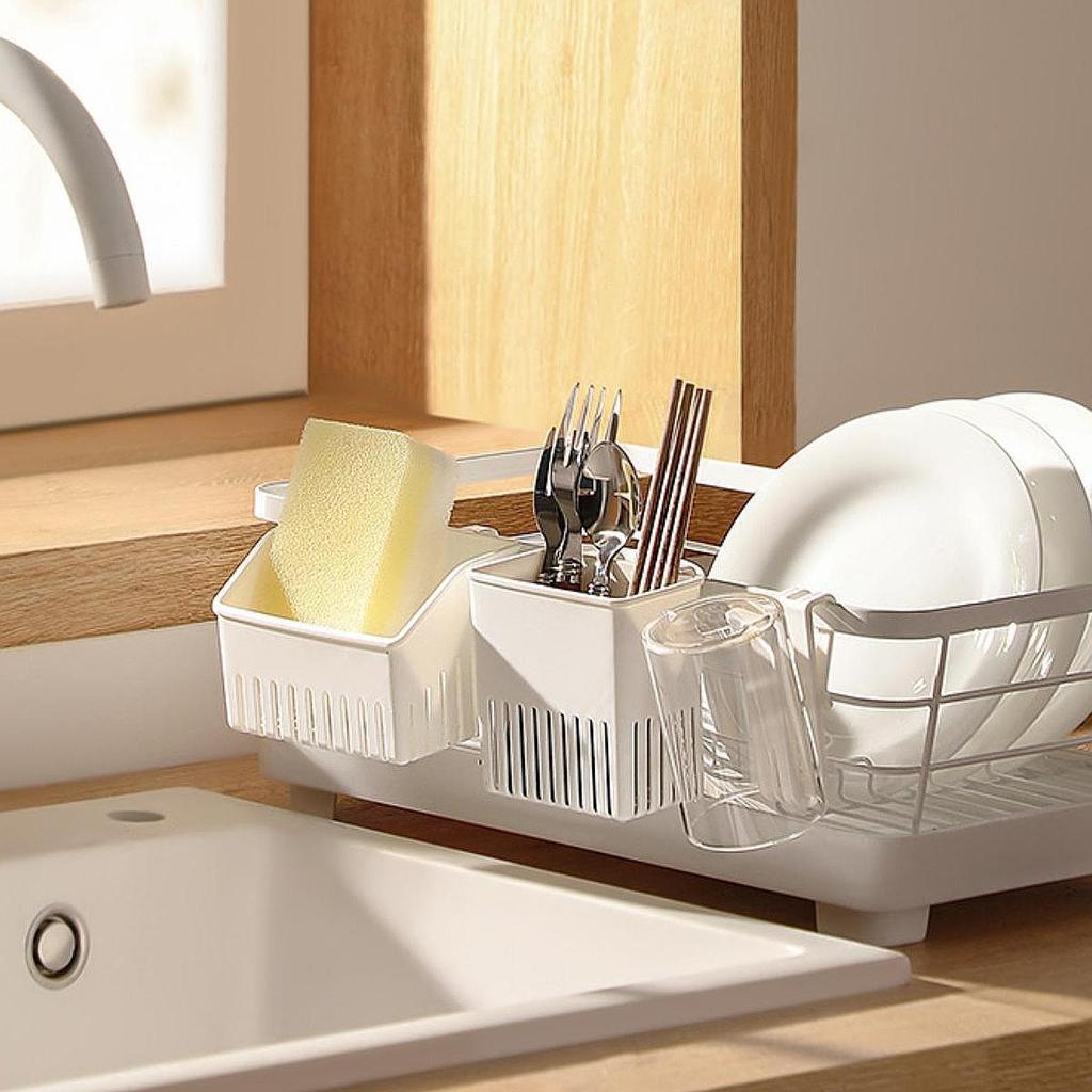 Utensil Drying Rack Basket Holder Silverware Drying Rack Hooks for Knives