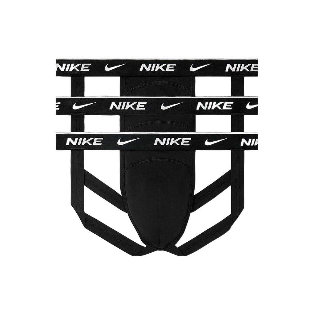 Nike Ensfarvet Logo Trekant Undertøy 1 Sett med 3 Herreundertøy Svart KE1188-001