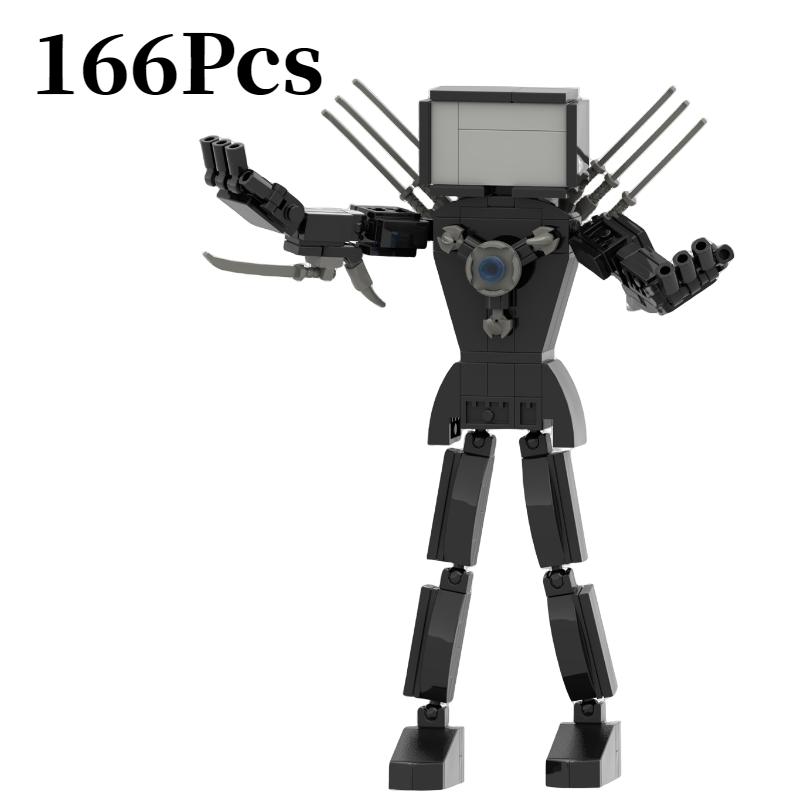 

Туалет ТВ Скибиди Женщина ПК Человек Строительные блоки Сделай сам Пазл Игрушки АБС Подарки Дети TV