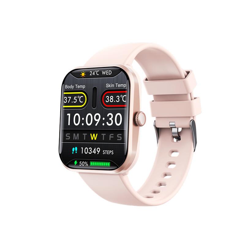 

Умные часы F96T Отчет об обнаружении высокой температуры 1,9-дюймовый большой экран Мониторинг здоровья Мужские Женские Спортивные Фитнес Смарт-часы розовый