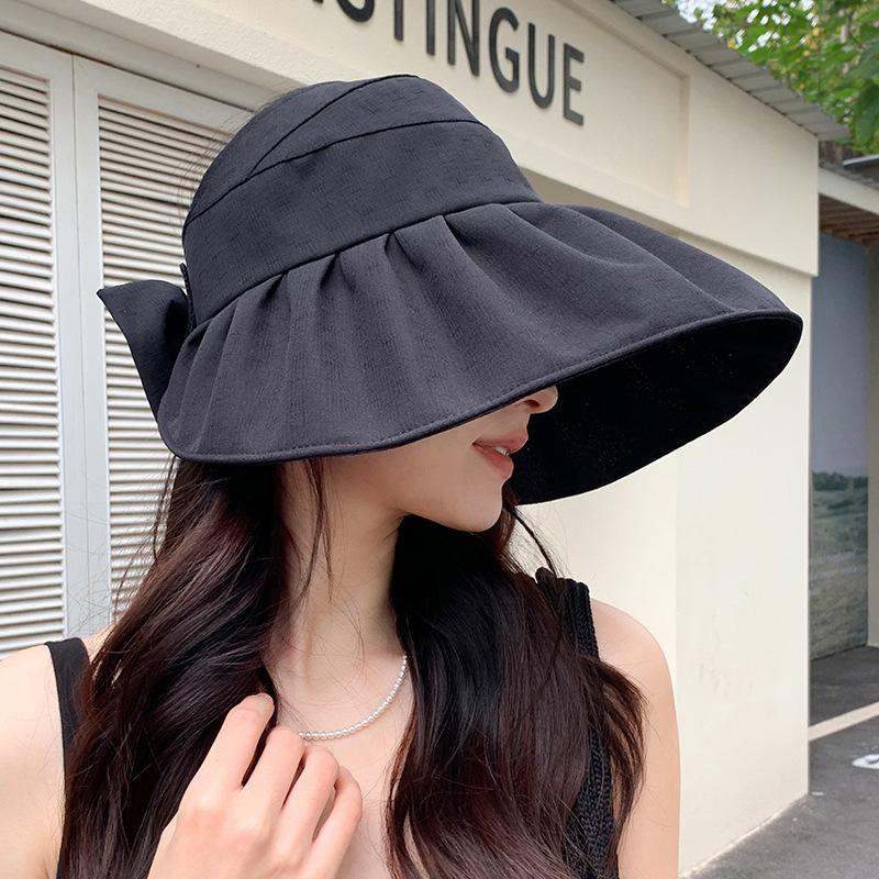 Summer Protection Fisherman Hat Women's Versatile Empty Top Hat Butterfly Breathable Sun Protection Hat