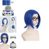 Inside Out Sadness Short Hair Cosplay Wig With Mechanism Style For Themed Parties