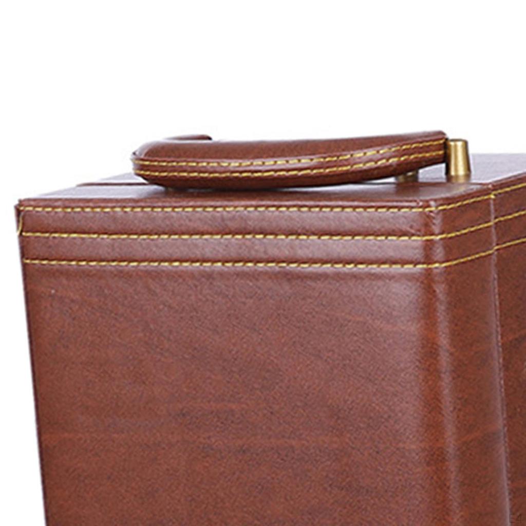 Box PU Leather with Accessories Stopper, Pourer, Corkscrew, for Lover Gift Holiday Events