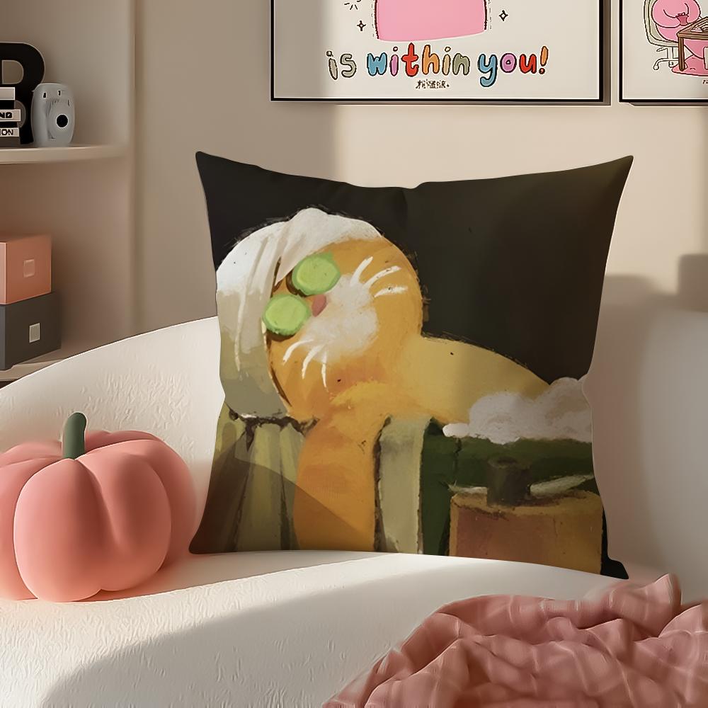 Cartoon Character PParty Animals Cushion Cover Pillowcase Short Plush Invisible zipper Room Sofa Cushion Cover