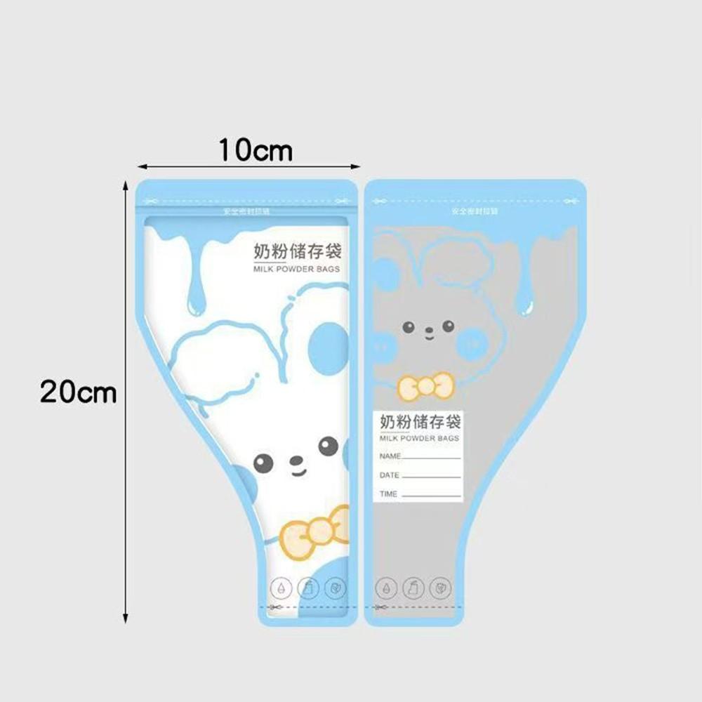 30PCS Cartoon Baby Milk Storage Bag Leakproof Cartoon Milk Bag Travel Use