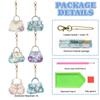Diamond Art Keychain Bag Charm Pendant Kit DIY Handmade Painting Craft Kit Diamond Art Set 6-Piece
